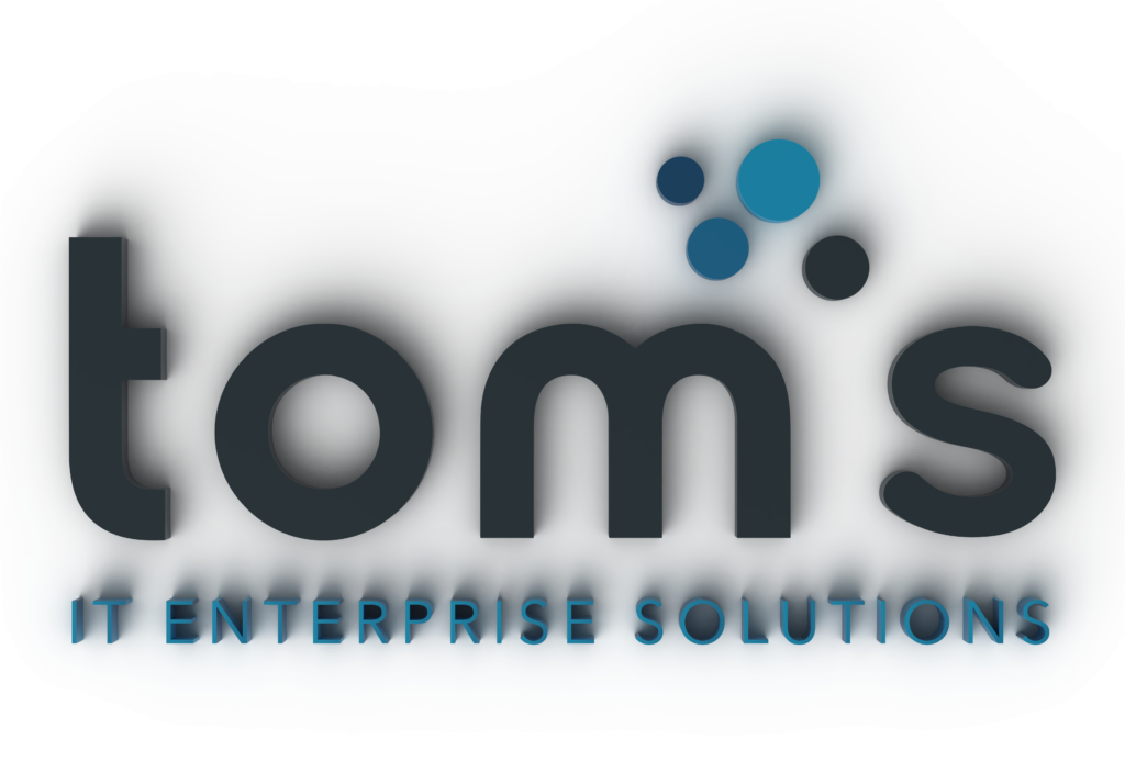 Tom's IT Logo in 3D Ansicht